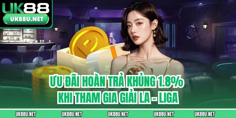 Ưu đãi hoàn trả khủng 1.8% - Khi tham gia giải La - liga